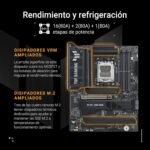 ASUS TUF Gaming X870E-PLUS WIFI7 AMD X870E ATX Motherboard, VRM 16+2+1 Phases, DDR5, PCIe 5.0, Q-Release Slim, M.2, WiFi 7, USB4 Type-C, Aura Sync, AI Cooling II, AI Networking II, and AI Overclocking - Image 6