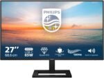 Philips 27E1N1600AE - Monitor QHD de 27 pulgadas, altavoz, altura regulable (2560x1440, 100Hz, HDMI 1.4, USB-C (65W PD), Hub USB) negro - Imagen 3