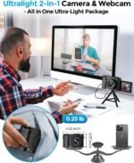 4K Photo Camera: MaxMango 48MP Compact Digital Camera with 2.8" 180° Flip Screen, Autofocus Vlogging with 32GB, 16X Zoom, for Beginners Girl Kids Boy Teens - Imagen 8