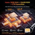 Blackview Fort1 Unbreakable Android 15, 256GB+18GB (TF 2TB) Rugerized Mobile, 10000mAh Battery – 6.56" HD+ Smartphone, AI Camera, Face ID/Dual SIM/NFC/OTG/390g/Gemini AI Mobile Indestructible - Imagen 5