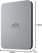 LaCie Mobile Drive V2 1TB — Slim Design, USB‑C Portable External Hard Drive 2.5", Moon Silver for Mac and Windows — Includes Rescue Data Recovery - Image 10