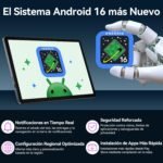 Android 16 Tablet with Keyboard and Pencil – 24 GB RAM+ 256 GB ROM(4 TB TF), Octa-Core, Gemini AI, Tablet 10 Inches, Widevine L1, 5000mAh, 8MP+5MP, Face ID, GPS - Image 3