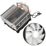 Enfriador de aire RGB CPU con 2 tubos de calor para LGA775 1150 1151 1155 1156 1200 y enchufes Ventilador de refrigeración eficiente para sistemas de escritorio (A400) - Image 9