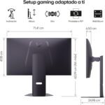 LG 32GX850A-B.AEU Ultragear OLED Gaming Monitor, 32", (3840 x 2160), 165Hz, 0.03ms (GTG), Dual Mode, G-Sync Compatible and FreeSync Premium Pro, Tilt and Height Adjustable, Grayish Purple - Imagen 12