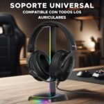 The G-Lab K-Stand Neon RGB – Soporte Auriculares con Iluminación RGB – Soporte Cascos Gaming con Botón ON/Off – Accesorio Gaming para PC PS5 Xbox Switch – Regalo Gamer Ideal | Nuevo - Image 3