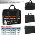 Funda personalizada para laptop, bolsa de mensajero con correa desmontable para portátiles corporativos de 13, 14 y 15.6 pulgadas - Image 5