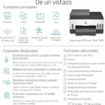 HP Smart Tank 7605 28C02A – A4 Multifunction Printer with Refillable Ink Tank, Colour Printing, Scanner, Copier, Fax, Wi-Fi, Smart App, Black and White - Imagen 10