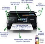 Epson Expression Photo XP-8700, A4 Multifunction 3-in-1 WiFi Photo Printer with Double Sided Printing (Duplex), Touch Screen, Freestanding Photography Tray, 6 Colours Ink, Black - Image 3