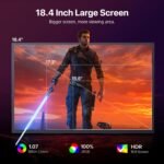 UPERFECT 18 Inch 4K Portable Monitor with Matte Eye-Care IPS Display UHD 3840*2160 Support Built-in USB C Mini HDMI for Laptop PC Smartphone Switch Xbo PS4/5, Mobile Display VESA Mount - Image 5