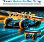 16 Inch Portable Monitor, 2560 x 1600 (2.5K) 144Hz, Portable Gaming Monitor with USB-C and Mini HDMI for PC/Laptop/PS5, Laptop Screen Extender with Stand - Imagen 4