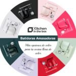 Kitchen in the box Mixer, Bread Kneader with 2 Bowls of 4.5 L + 5 L, 10 Speeds Kitchen Robot with Whisk, Hook Kneader, Mixer Blender, 1300 W (Black) - Imagen 8