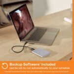 WD 4TB My Passport Ultra for Mac, Portable External Hard Drive, USB-C, USB 3.2 Gen 1/USB 3.0, Backup and Password Protection, Formatted for MacOS, Silver - Imagen 4