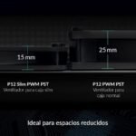 ARCTIC P12 Slim PWM PST - 120 mm Ventilador de Caja para CPU con PWM Sharing Technology (PST), Muy Silencioso, Computadora, 300-2100 RPM - Negro - Imagen 3