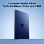 EooCoo Compatible with MacBook Air Case 13 inch M4 M3 M2 2025 2024 2022 Hard Shell for Mac Book Air 13.6 Case A3240 A3113 A2681 Midnight Clear [The Midnight of Mac] Macair Protector - Imagen 3