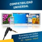 KLIM Fusion Headphones with Microphone for Mobile Phone + 5 Year Warranty + Innovative Memory Foam + 3.5 mm Jack + Compatible with Smartphone, Tablet, Console, PC – New Version – Black - Imagen 7