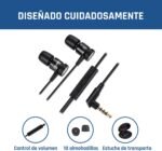 KLIM Fusion Headphones with Microphone for Mobile Phone + 5 Year Warranty + Innovative Memory Foam + 3.5 mm Jack + Compatible with Smartphone, Tablet, Console, PC – New Version – Black - Imagen 10