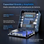 GEEKOM IT13 Mini PC with Intel Core i9-13900HK [Best Mini PC 2025 - WinCentral], 16GB RAM (DDR Expandable, No LPDDR Locked), 1TB SSD |Windows 11 Pro|6×USB|3-Year Warranty| Iris Xe| for Office - Image 6