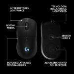 Logitech G Pro 2 Lightspeed, Wireless Gaming Mouse, for Right or Left Handed with up to 4 Customizable and Switchable Magnetic Side Buttons, 44,000 dpi Sensor, USB-C Charging, PC/Mac-Black - Image 7