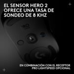 Logitech G Pro 2 Lightspeed, Wireless Gaming Mouse, for Right or Left Handed with up to 4 Customizable and Switchable Magnetic Side Buttons, 44,000 dpi Sensor, USB-C Charging, PC/Mac-Black - Image 10