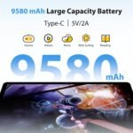 Android 15 Tablet 11 Inch, 4G LTE and WiFi 5G, Octa-Core, 36GB RAM+512GB ROM (1TB TF), Widevine L1, FHD 2K 2000x1200, GMS/GPS/Camera 8+13MP/9580mAh Battery with Keyboard+Mouse (Grey) - Image 4