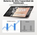 DOOGEE Tab E3 Pro Android Tablet 15, 32GB+256GB/2TB, Tablet 13 Inch Octa Core 11000mAh Helio G100 Gaming Tablets, Gemini AI/4G Dual SIM+WiFi 5G/13MP+8MP/GPS/OTG/Face ID/4 Speakers Tablet Large - Imagen 4