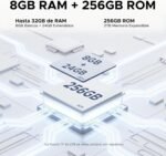 DOOGEE Tab E3 Pro Android Tablet 15, 32GB+256GB/2TB, Tablet 13 Inch Octa Core 11000mAh Helio G100 Gaming Tablets, Gemini AI/4G Dual SIM+WiFi 5G/13MP+8MP/GPS/OTG/Face ID/4 Speakers Tablet Large - Imagen 6