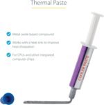 StarTech. com Thermal Paste, 1.5g Metal Oxide Heat Sink Compound, Re-sealable Syringes, CPU Paste - Imagen 4