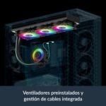 ARCTIC Liquid Freezer III Pro 360 A-RGB - Liquid Cooling PC, AIO for CPU, 3x120mm, Radiator 38mm, PWM Pump, VRM Fan, AMD AM5/AM4, Intel LGA1851/1700 Contact Frame - Black - Image 7