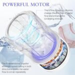 Portable Washing Machines Mini Rechargeable, 1L Capacity for Underwear, Socks and Baby Clothes, Washing with Long Lasting Battery, Ideal for Travel and Small Spaces - Image 3