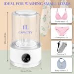 Portable Washing Machines Mini Rechargeable, 1L Capacity for Underwear, Socks and Baby Clothes, Washing with Long Lasting Battery, Ideal for Travel and Small Spaces - Image 7