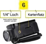 Camcorder with Video Camera, 16x 1080P 30FPS Vlogging Camera Recorder with 2.7 Inch TFT Rotatable Screen, Fill Light, Built-in Speaker, Compatible with 32 GB, for (Black) - Image 8