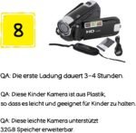 Camcorder with Video Camera, 16x 1080P 30FPS Vlogging Camera Recorder with 2.7 Inch TFT Rotatable Screen, Fill Light, Built-in Speaker, Compatible with 32 GB, for (Black) - Image 10