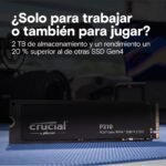 Crucial P310 SSD 2TB PCIe Gen4 NVMe M.2 2280, Internal Hard Drive, Up to 7,100MB/s, Laptop and Desktop Compatible - CT2000P310SSD801 - Image 4