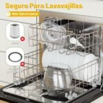 OUSFOT Electric Chopper, 2L Chopper 500W Food Crusher with Stainless Steel Container 2 Speeds Suitable for Vegetables, Meats, Fruits, Kitchen - Image 5