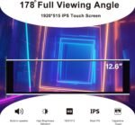GeeekPi 12.6 Inch IPS LCD Touch Screen Monitor FHD 1920x515 Display, Fit for DIY Y60 PC Case CPU GPU Secondary Monitor Panel, Built-in Dual Speakers, Plug & Play,with up to 10-points of multi-touch - Imagen 4
