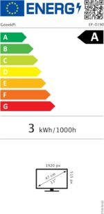 GeeekPi 12.6 Inch IPS LCD Touch Screen Monitor FHD 1920x515 Display, Fit for DIY Y60 PC Case CPU GPU Secondary Monitor Panel, Built-in Dual Speakers, Plug & Play,with up to 10-points of multi-touch - Imagen 6