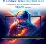 Laptop 14 inch Dual-Core up to 2.6 GHz • 6 GB RAM • 128 GB SSD • UHD Portable • WiFi 5G • Mini-HDMI • Membrane Keyboard • Fanless Design • Silver Colour • Mouse Included - Imagen 3