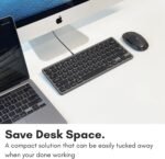 Macally Wired Keyboard for Mac with USB Hub (2 x USBC / 1 x USBA) – Compatible Small Apple Key Board with 2 in 1 USB Plug – for MacBook Pro/Air, Mac Mini, iMac - Imagen 4