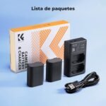 K&F CONCEPT NP-FZ100 2 Pack 2280mAh Battery and Charger Compatible with Sony Camera Sony A7iii, A7iv, FX3, FX30, A6700, A7R, A9, A6600, A7Riii, A7Riv, A7R3, A7C, ZV-E1, ZV-E10ii, A7S3, A9 R & Up - Imagen 8