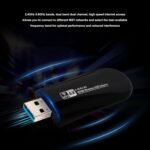 USB WLAN Stick AX1800 USB 3.0 WiFi 6 Stick Adapter Dual Volume 2.4G/5.8GHz Innet Container with Protective Cover for Wins11/10/Linux - Imagen 4