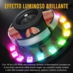 6 x ARGB LED Fans Color PC Case 120mm RGB LED Hub with Remote Control AURA SYNC 3 Pin Quiet High Airflow for Desktop Cooling - Imagen 5