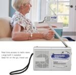 2AA,Portable Am/FM Radio, Battery Powered, Wall Plug or Battery Operated for Home and Outdoor, Strong Reception, Radio with Speaker and Headphone Jack, RAD Radios - Imagen 4
