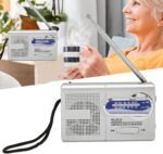 2AA,Portable Am/FM Radio, Battery Powered, Wall Plug or Battery Operated for Home and Outdoor, Strong Reception, Radio with Speaker and Headphone Jack, RAD Radios - Imagen 5