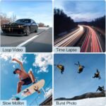 Surfola Sports Camera 4K 60FPS 24MP WiFi, SF530 Aquatic 40M Underwater, Dual Screen Camcorder with Microphone and 2 Batteries - Image 4