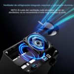 Aluminum Dual Bay Hard Drive Enclosure with Fan for 2.5/3.5 SATA HDD/SSD with USB A/C 3.0, Tool-Free Hard Drive Enclosure, Daisy Chain Expansion, Das(NO Raid/NAS) - Image 5