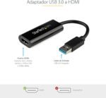 StarTech.com USB 3.0 to HDMI Adapter - 1080p (1920x1200) - Compact USB-A to HDMI Converter Adapter for Monitor - External Video Graphics Adapter - Black - for Windows Only (USB32HDES) - Image 3