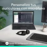 Logitech Zone 300 Wireless Noise Cancelling Bluetooth Headphones with Microphone Compatible with Windows, Mac, Chrome, Linux, iOS, iPadOS, Android - Black - Image 9