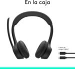 Logitech Zone 300 Wireless Noise Cancelling Bluetooth Headphones with Microphone Compatible with Windows, Mac, Chrome, Linux, iOS, iPadOS, Android - Black - Image 10