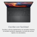 Dell 15 Laptop DC15255 15.6" FHD (1920 x 1080) 120Hz, AMD Ryzen 5 7520U Processor, Radeon 610M Graphics, 8GB LPDDR5 RAM, 512GB SSD, Windows 11 Home, Spanish QWERTY Keyboard - Black - Image 5