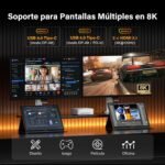 GEEKOM A9 MAX 2025 AI Mini PC with AMD Ryzen AI 9 HX 370 (NPU 80 Tops), 32GB DDR5 1TB SSD, Radeon 890M, Dual 2.5G LAN | USB4×2 | HDMI 2.1 | Wi-Fi 7 & BT 5.4 | Windows 11 Pro All-Purpose Mini PC - Imagen 6